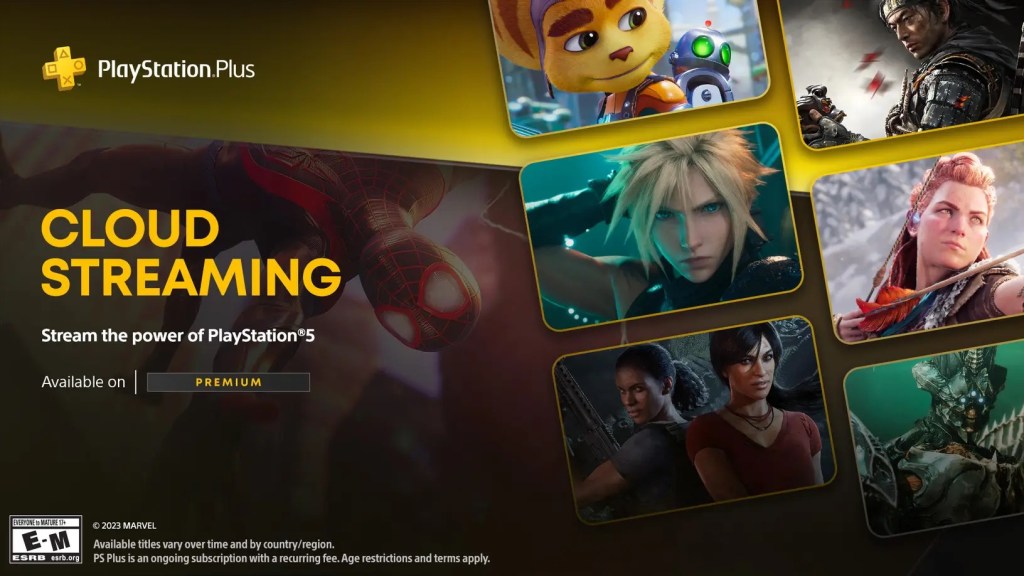 PS5 cloud gaming banner