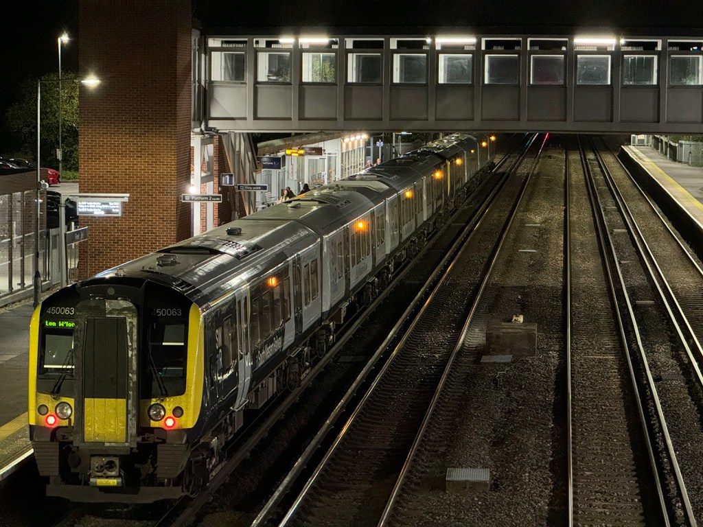 Night shot: train