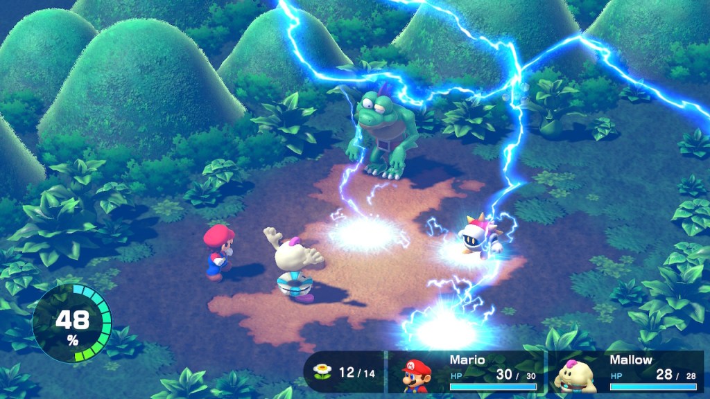 Super Mario RPG review lightning