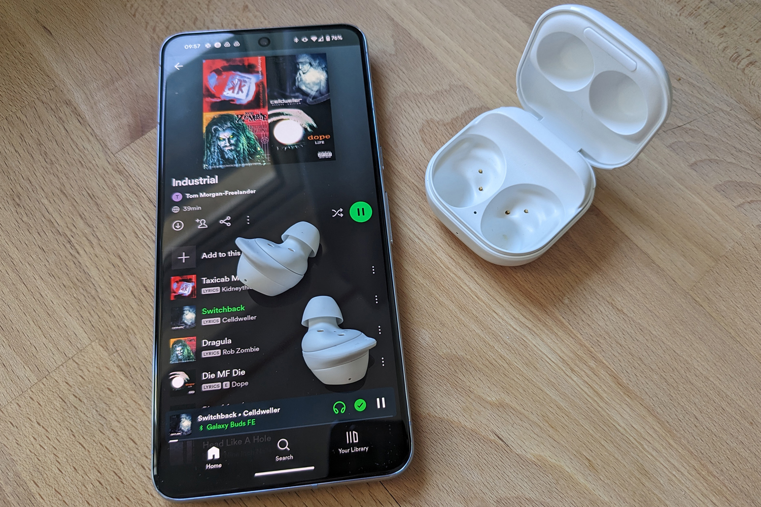 Samsung Galaxy Buds FE review listening 1