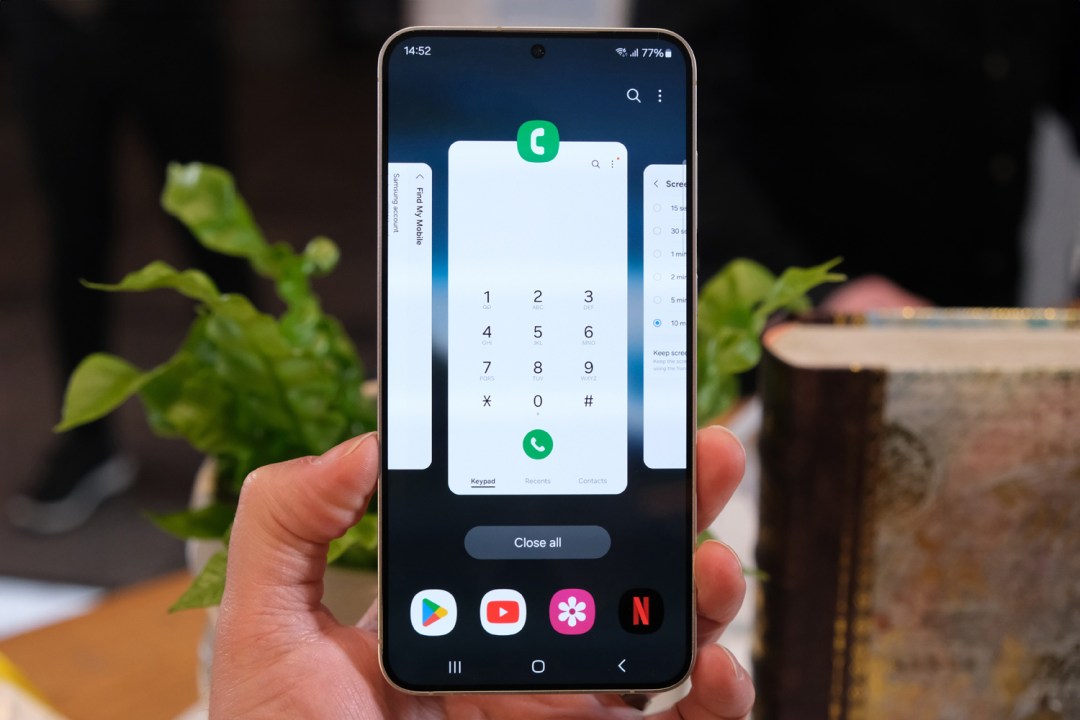 Samsung Galaxy S24 Plus hands-on recent apps