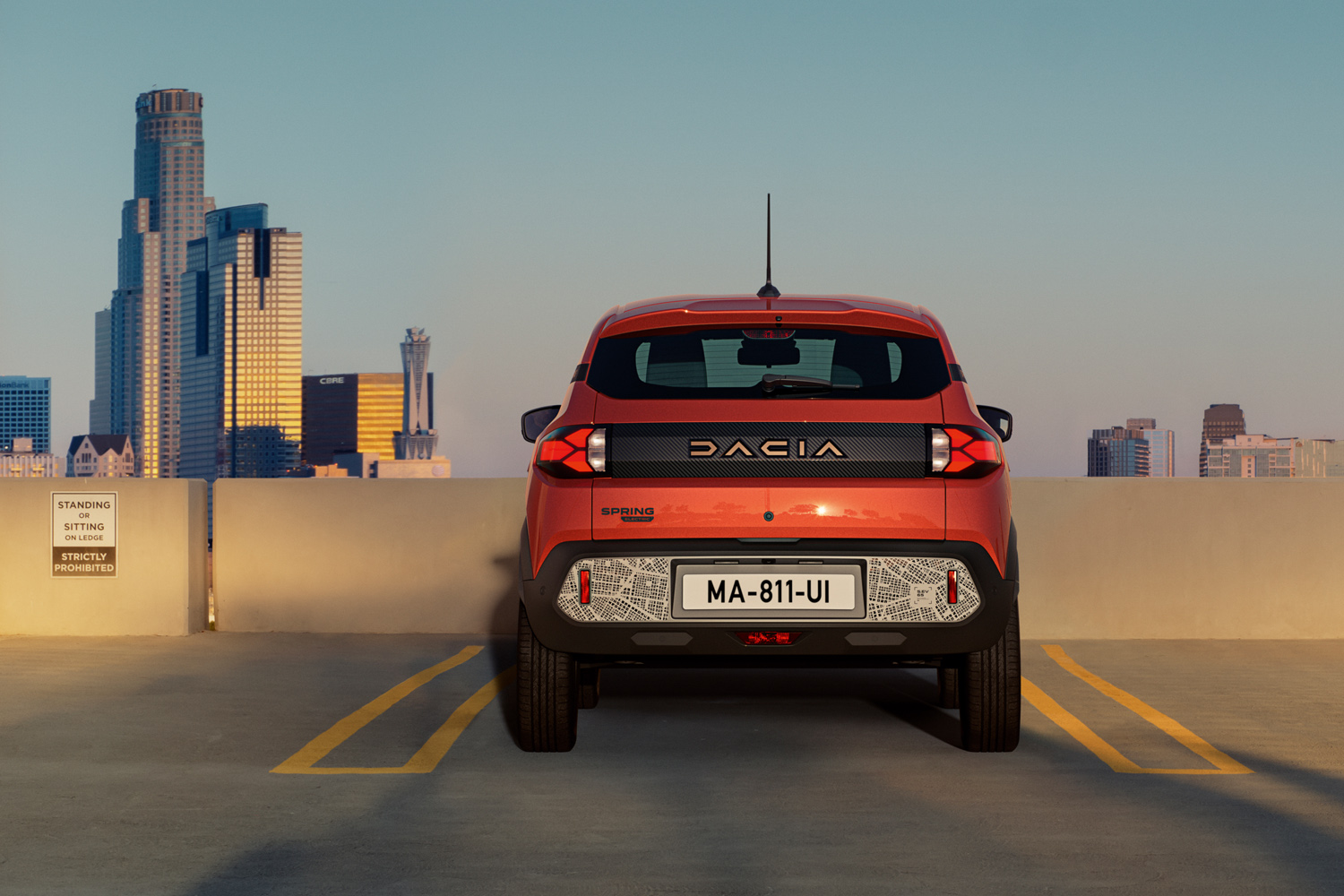 Dacia Spring EV 2024 reveal static rear