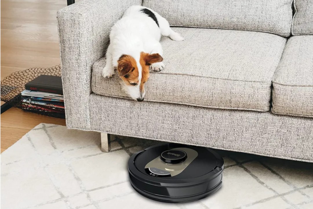 Shark AV2501AE Robot Vacuum under sofa